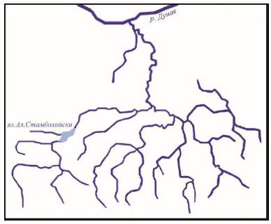 Речната система на коя българската река от Черноморската отточна област е
представена на схемата