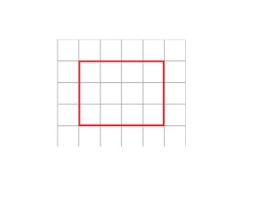 Страната на квадратчето в мрежата е 3 см Намери обиколката на правоъгълника