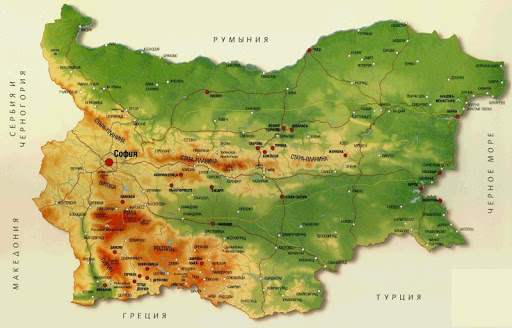 С помоща на картата посочи  източната граница на България