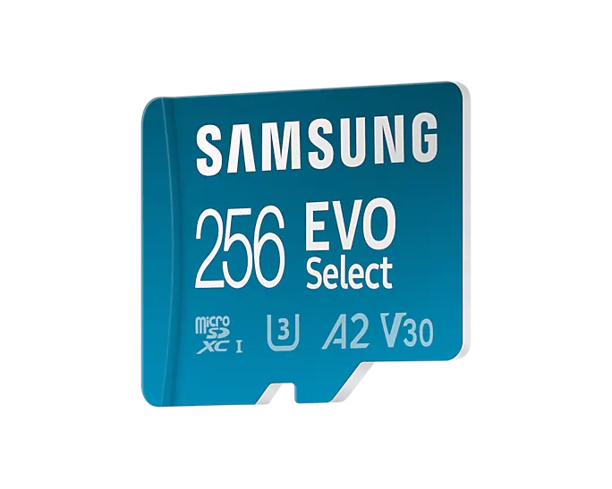 Карта памет Samsung - EVO Select, 256GB, SDXC, Class10, синя